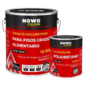 Esmalte Poliuretano para Pisos Grado Alimentario IQ-819 - Nowo Colors - Kit x 4L
